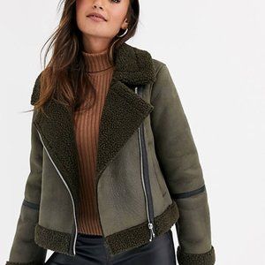 ASOS Cropped Aviator Jacket